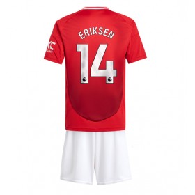 Manchester United Christian Eriksen #14 Heimtrikot 2024-25 Kurzarm (+ kurze hosen)